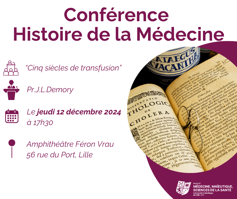 Conférence Histoire de la Médecine