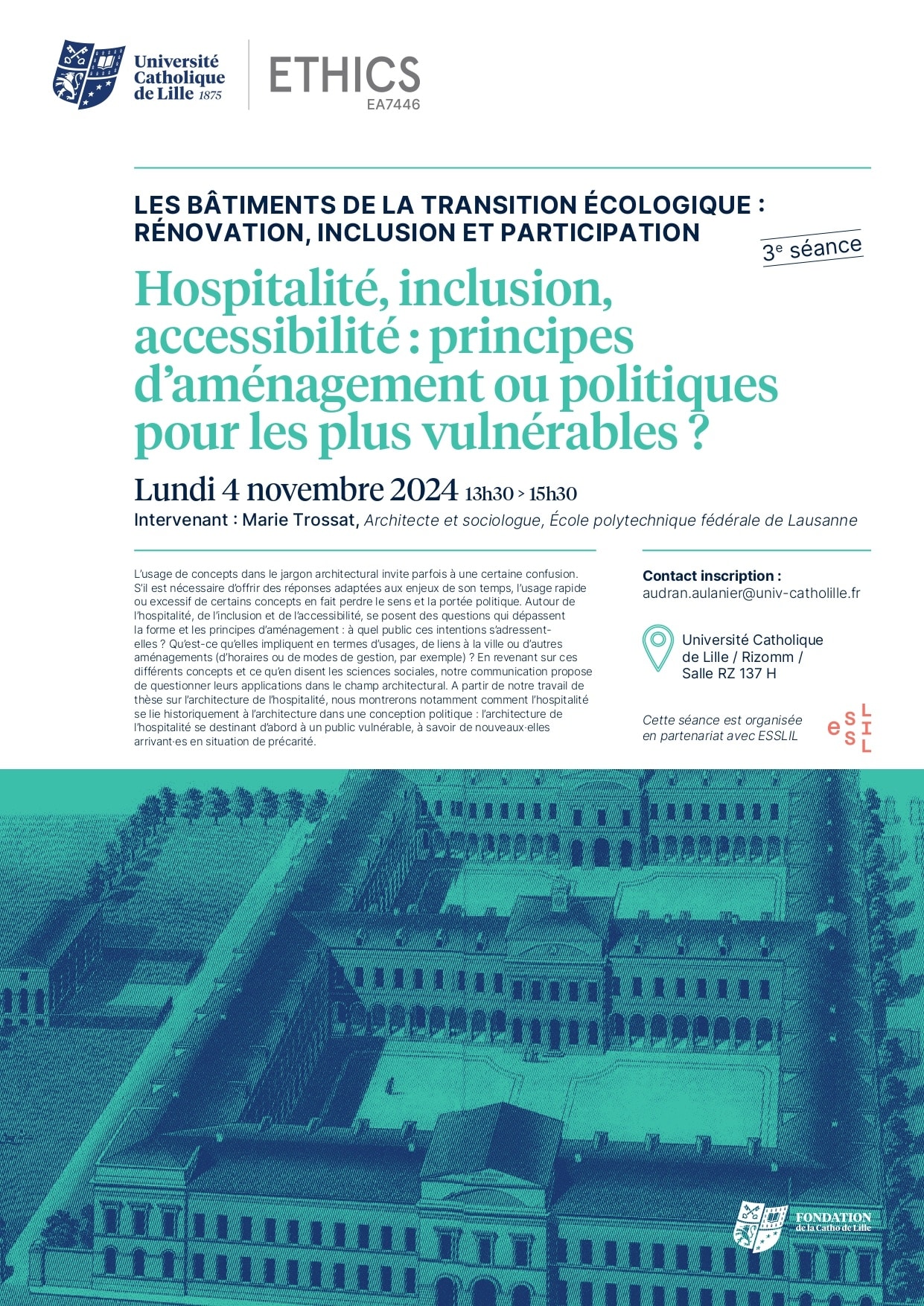 Conférence – Hospitalité, inclusion, accessibilité : principes d’aménagement ou politiques pour les plus vulnérables ?