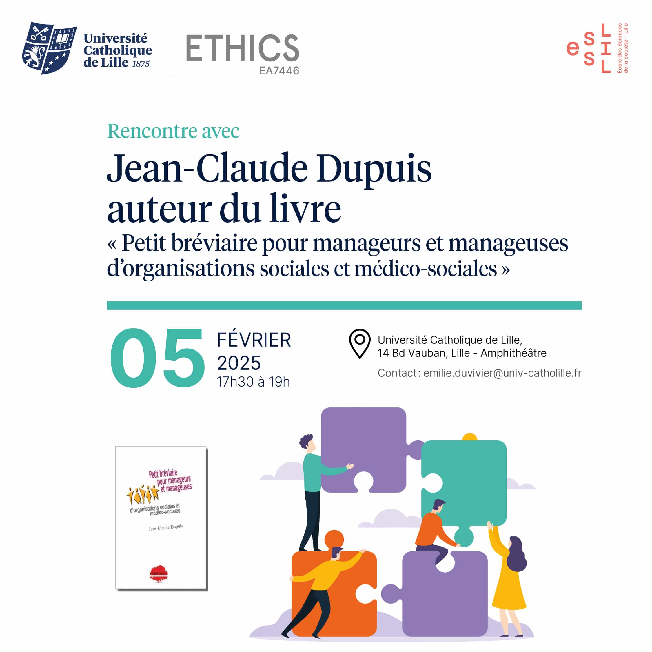 Rencontre avec J-C Dupuis auteur du « Petit bréviaire pour manageurs.ses d’organisations sociales et médico-sociales »