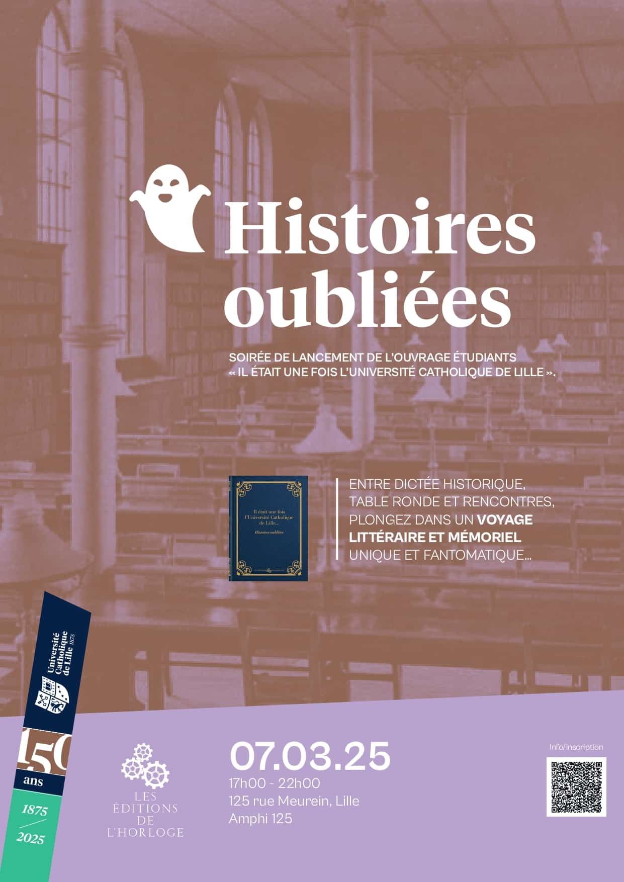 Soirée de lancement de l’ouvrage étudiant “Il était une fois l’Université Catholique de Lille”