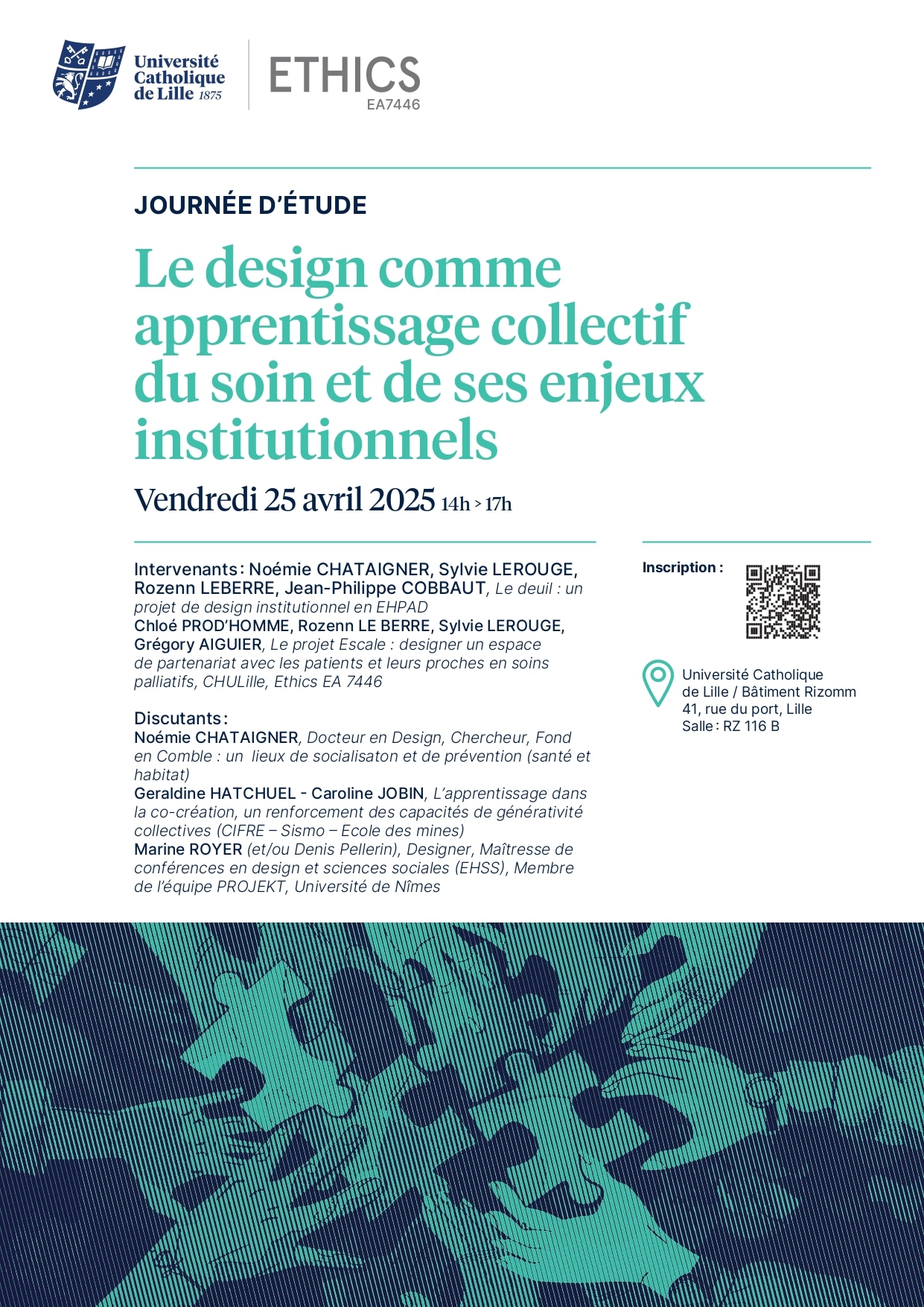 Journée d’étude : Le design comme apprentissage collectif du soin et de ses enjeux institutionnels