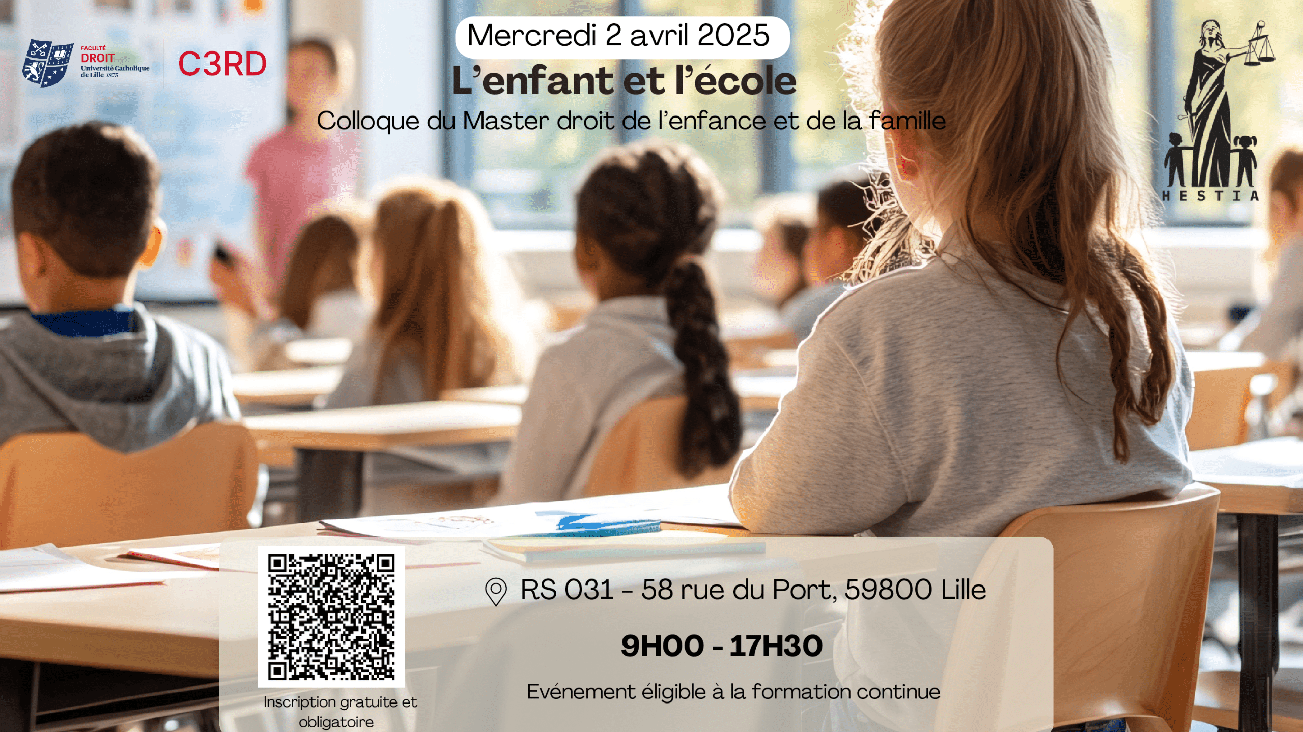 Colloque – L’enfant et l’école