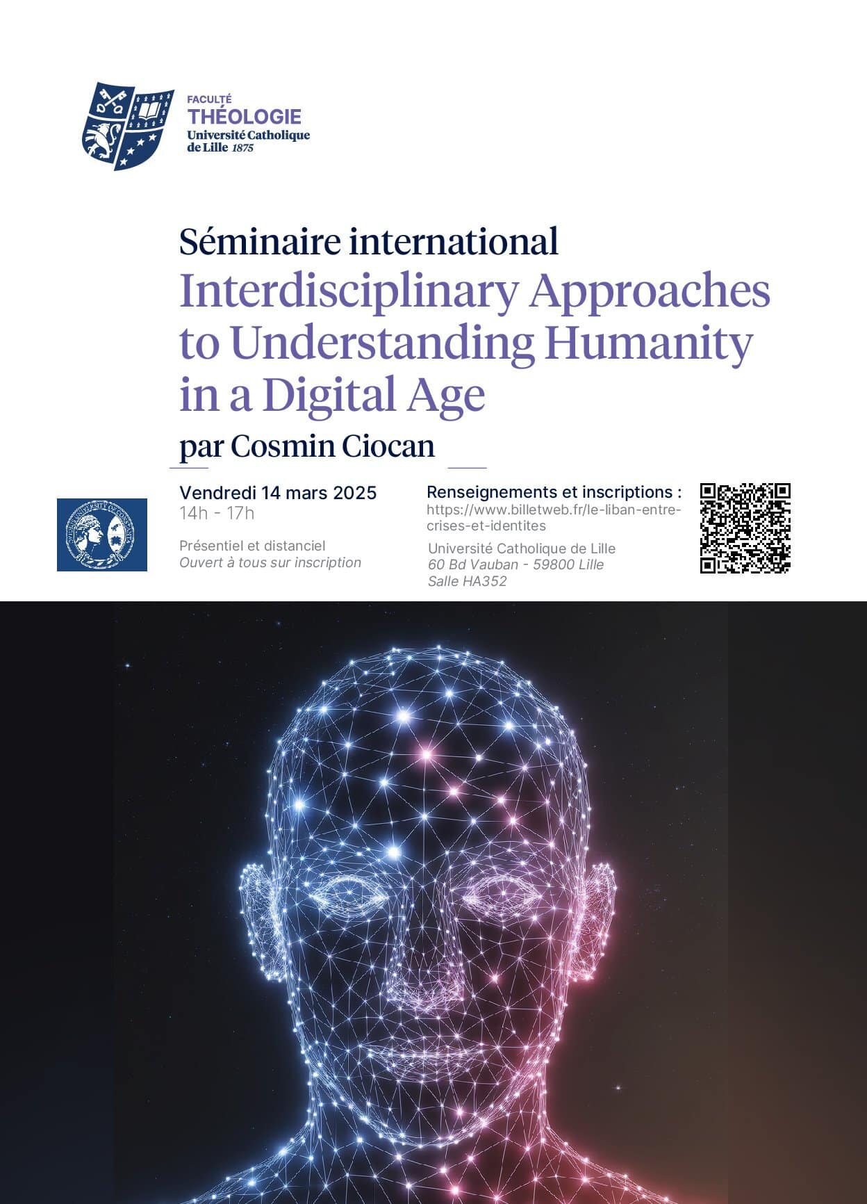 Séminaire international – « Interdisciplinary Approaches to Understanding Humanity in a Digital Age. »